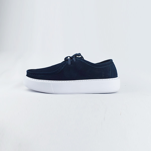 Basket pour homme 026 bleu daim ...................    Basket cuir pour homme Maroc